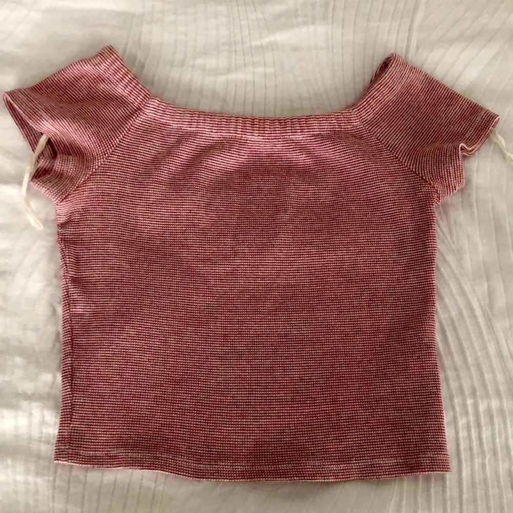 Zara off the shoulder crop top